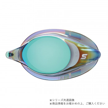 山本光学 SWANS 度付きミラーレンズ スモーク×エメラルドミラー SRCL-7M EMSK S-3.00