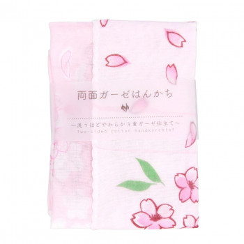 くろちく 両面ガーゼはんかち 桜香 42412406