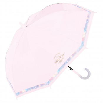 中谷 傘 UVシルキーウェイ ピンク Parasol Kid's 長傘 955-008