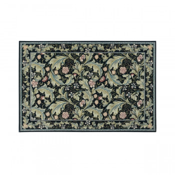 川島織物セルコン Morris Design Studio レスターアカンサス マット 約60×90cmFH1710A B ブルー