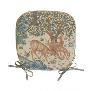 川島織物セルコン Morris Design Studio ザ・ブルック ダイニングシートクッション 45×43cm LN1749 BE ベージュ