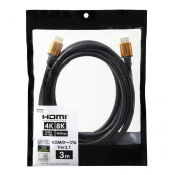 YAZAWA(ヤザワ) HDMI ケーブル Ver2.1 3m HD2130GD