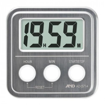 A＆D 20時間タイマー ステンレストップ 大型液晶 マグネット 卓上スタンド 壁掛け AD5714