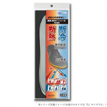 断熱断冷インソール 男女兼用 ライトグレー 1足入 S 22.5～23.5cm EE-B021