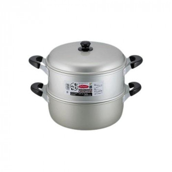 楽々小町 アルマイト加工二段蒸し器30cm RR-4070 1020794