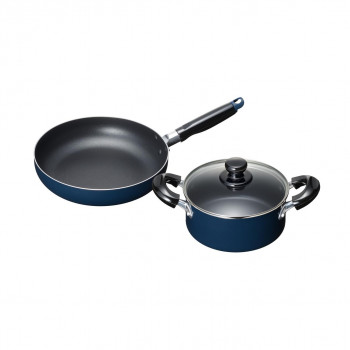 スティージーII IH対応両手鍋18cm＆フライパン24cm MB-2378 1034316
