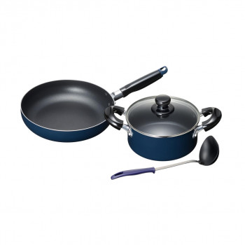 スティージーII IH対応両手鍋18cm＆フライパン24cm(ツール付) MB-2379 1034317
