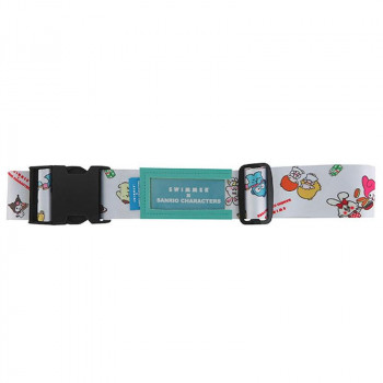 三金商事 SWIMMER×SANRIO スーツケースベルト ホワイト SS0163