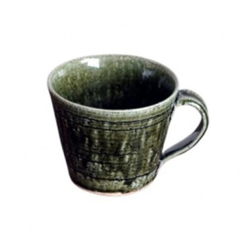 M0871 くつろぎのCafe 織部マグカップ 和食器