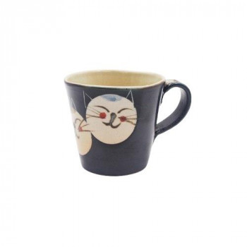 M1600 マグカップ(大) Couple Cats BlacK 和食器