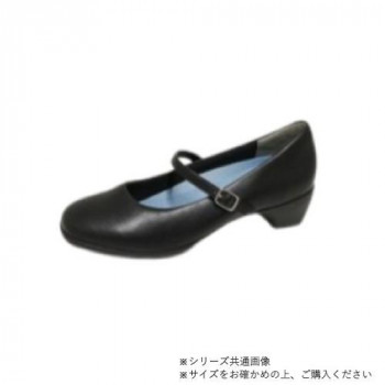 ニチマン ビュース　レディス軽量幅広3E抗菌消臭機能インソール付防水パンプス　BT602 ブラック　24.0cm