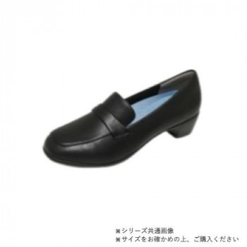 ニチマン ビュース　レディス軽量幅広3E抗菌消臭機能インソール付防水パンプス　BT606 ブラック　24.5cm