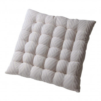 （2枚組）インド綿シートクッション クラック 約40×40cm WH 270061559