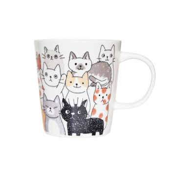 のあぷらす　ノア+ なごみ・マグカップ ねこ・全身　NE112