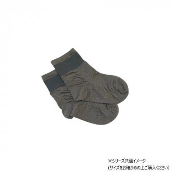 足もと日和 Azetuck 転ばぬ先ソックス 22～23cm グレー