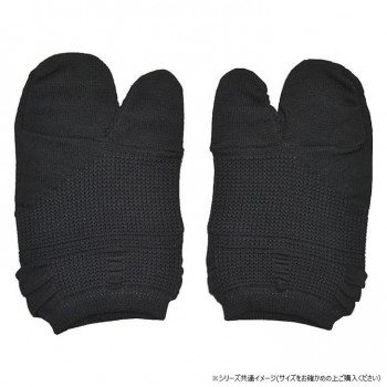 足もとリセット Azetuck 母趾外反対策くつ下(薄地タイプ) 23～24cm 黒