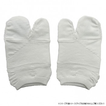 足もとリセット Azetuck 母趾外反対策くつ下(薄地タイプ) 24～25cm 白