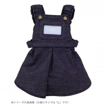 ペット用品 ドッグウェア デニムワンピース Black/ブラック Lサイズ DG-DNM03-L