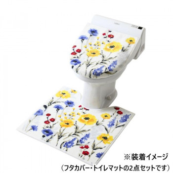 ハーバリウム トイレ2点セット(兼用フタカバー・トイレマット) 　ヨコズナクリエーション