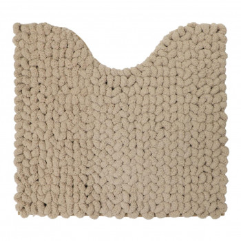 MOU トイレ足元マット ベージュ 約55×60cm　ヨコズナクリエーション