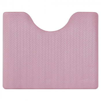 ズボラ 拭ける トイレ足元マット ミニ ピンク 約40×50×0.5cm　ヨコズナクリエーション