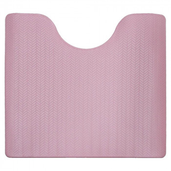 ズボラ 拭ける トイレ足元マット ピンク 約55×60×0.5cm　ヨコズナクリエーション