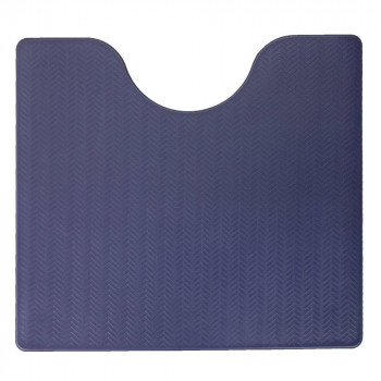 ズボラ 拭ける トイレ足元マット ネイビー 約55×60×0.5cm　ヨコズナクリエーション