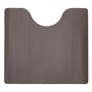 ズボラ 拭ける トイレ足元マット ブラウン 約55×60×0.5cm　ヨコズナクリエーション