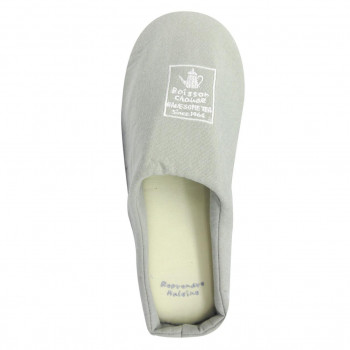 PAGE ONE ページワン　teatime　バブーシュスリッパ　09　MOSS GRAY　GRK1493
