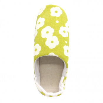 PAGE ONE ページワン　plantsバブーシュスリッパ　50　YELLOW　GRK1498