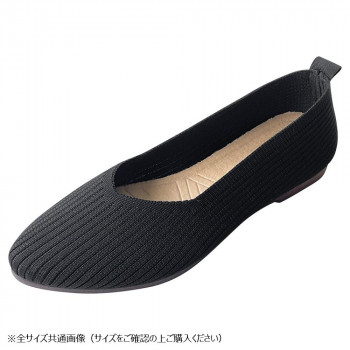 ニットパンプス　Sサイズ(22～22.5cm)　07　BLACK　GSZ2069