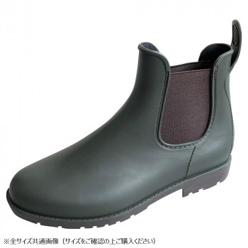 PAGE ONE ページワン　サイドゴアレインブーツ　Mサイズ(23～23.5cm)　75　KHAKI　GSZ2050