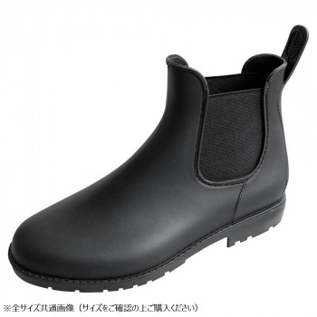PAGE ONE ページワン　サイドゴアレインブーツ　Lサイズ(24～24.5cm)　07　BLACK　GSZ2051