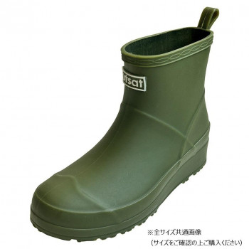sutsat　ショート丈レインブーツ　Mサイズ(23～23.5m)　75　KHAKI　GSZ2158