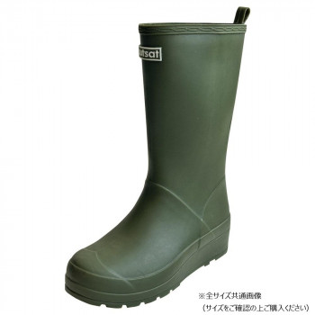 sutsat　ミドル丈レインブーツ　Mサイズ(23～23.5m)　75　KHAKI　GSZ2160