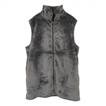 After nine　アフターナイン　ニューマイヤージップアップベスト　08　CHARCOAL　GBR2215
