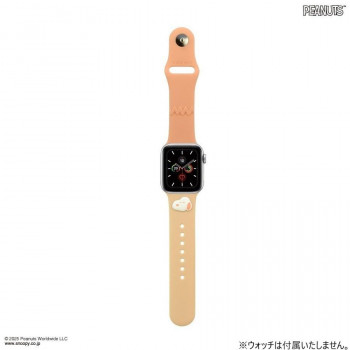 ピーナッツ スヌーピー Apple Watch 42～38mm対応シリコンバンド ベージュ SNGG-154BE