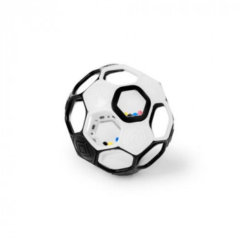サッカーラトルボール 黒×白 16907