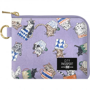 スイッチスタンス CITYPASSPORT パスケース Neko ネコ パープル 7147PU