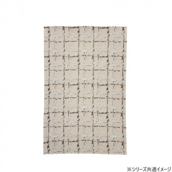 玄関マット シェニールジャガードマット ヴェズレ 50×80cm BE・ベージュ 5577