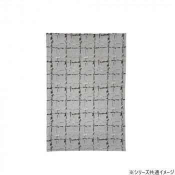 玄関マット シェニールジャガードマット ヴェズレ 50×80cm GY・グレー 5578