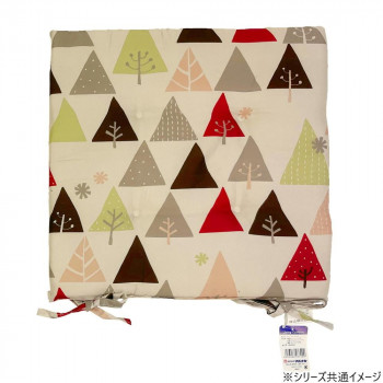 プリントシートクッション フォレスト 40×40cm RE・レッド 5876