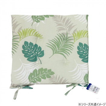 プリントシートクッション モンステラ 40×40cm GN・グリーン 5881