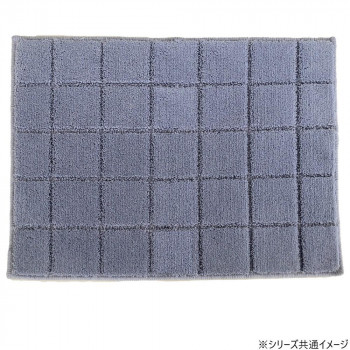 日本製 抗菌防臭＆吸水速乾バスマット レチカータ Mサイズ 45×60cm BG・ブルーグレイ 2357