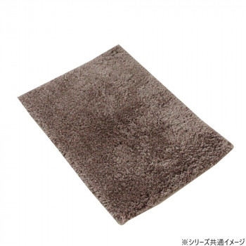 マイクロファイバーバスマット ふわっふわ! シンフォニ 45×60cm BR・ブラウン 2105