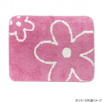 マイクロファイバーバスマット ふわっふわ! カトリーヌ 45×60cm PK・ピンク 2433