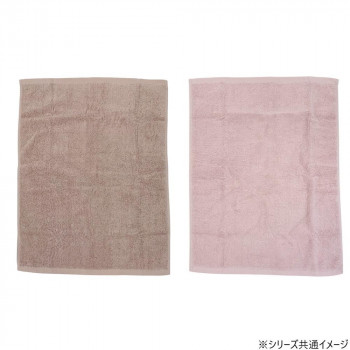 タオル織バスマット 45×60cm 2枚組 PK・ピンク＆BR・ブラウン 2007