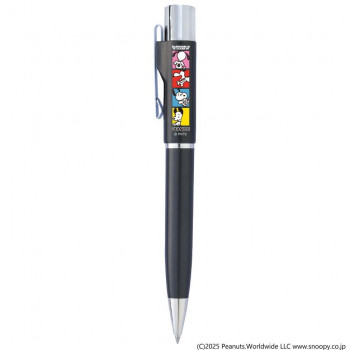 SNOOPY スヌーピー 75周年 はんこ付きボールペン スタンペンGノック式 Webオーダーパック ブラック4コマ TSK-10231