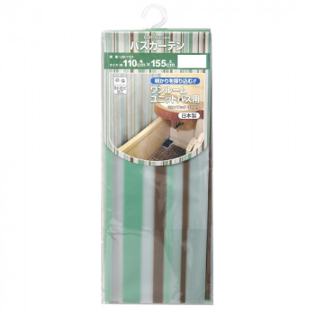 ユニットバス用バスカーテン グリーン 110cm×155cm UB-1101 GR