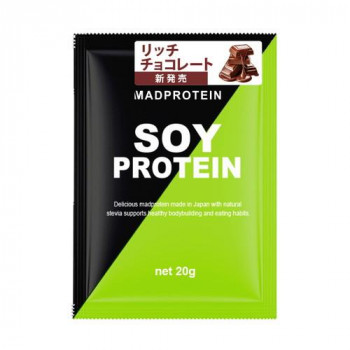 MADPROTEIN(マッドプロテイン) シリーズSOYPROTEIN(ソイプロテイン)リッチチョコレート20g×5袋